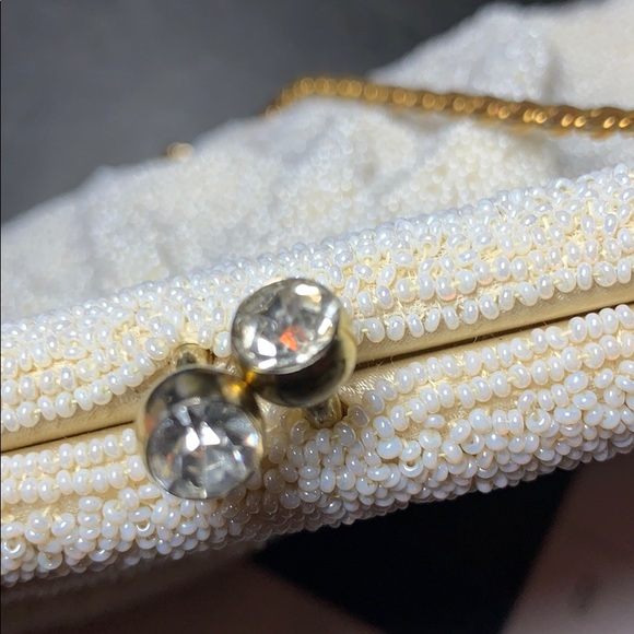 LA REGALE VINTAGE IVORY EVENING BAG PURSE CLASP - Picture 8 of 8